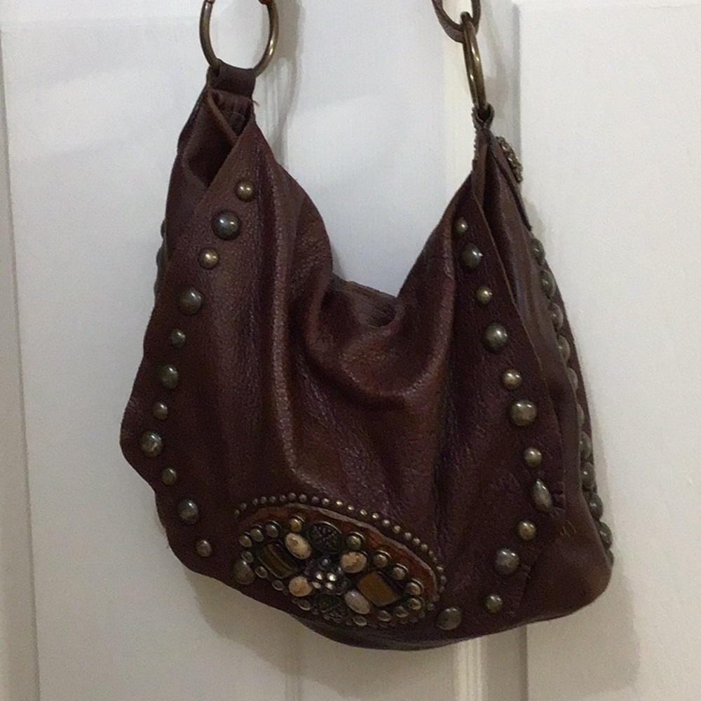 Vintage Leatherock brown handbag